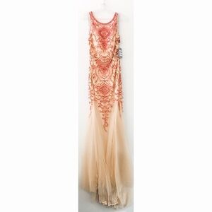 LUCCI Lu 2026 Red/Nude Prom Dress